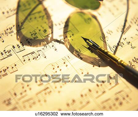 Stock Image - Score and sunglasses. Fotosearch