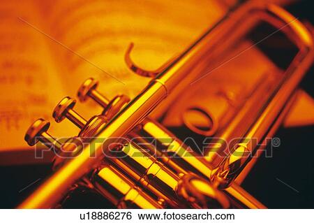 Stock Photograph - Trumpet, close up. Fotosearch