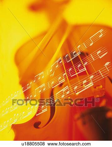 Stock Photo - Violin and score. Fotosearch