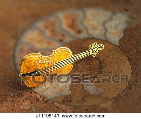 Stock Photo - Violin, miniature. Fotosearch