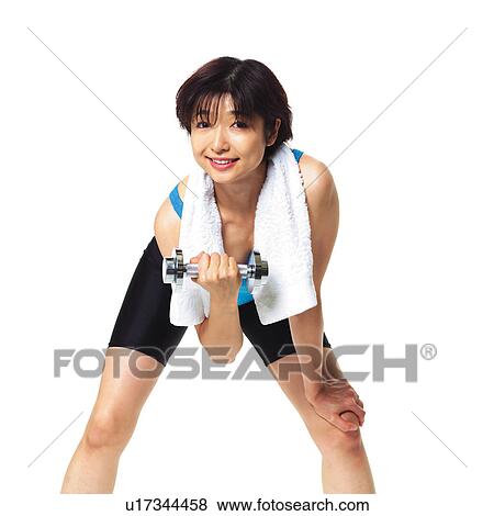 A woman in Leotard exercising, Front View View Large Photo Image Stock Photo - A woman in Leotard exercising, Front View. Fotosearch