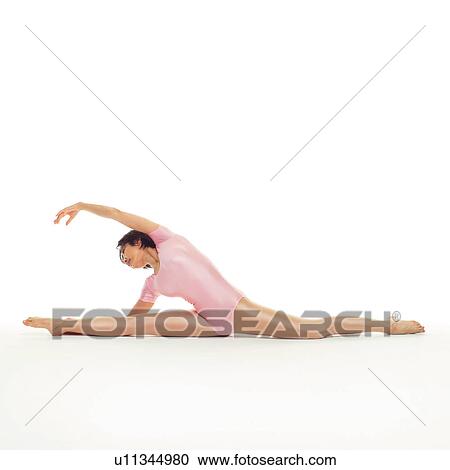 A woman in Leotard exercising, Side View, Copy Space View Large Photo Image Stock Image - A woman in Leotard exercising, Side View, Copy Space. Fotosearch