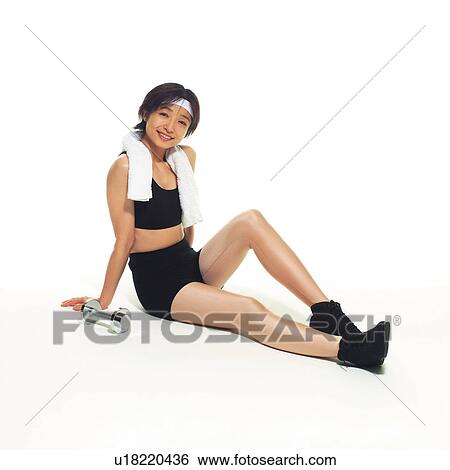 A woman in Leotard resting, High Angle View, Copy Space View Large Photo Image Stock Photograph - A woman in Leotard resting, High Angle View, Copy Space. Fotosearch