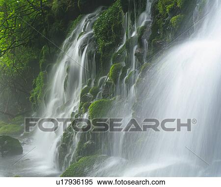 a Waterfall, Surrounded By Trees, Long Exposure, Side View View Large Photo Image Stock Photography - a Waterfall, Surrounded By Trees, Long Exposure, Side View. Fotosearch