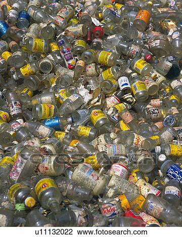Bottles for recycling in plastic boxes, high angle view, Full Frame View Large Photo Image Stock Image - Bottles for recycling in plastic boxes, high angle view, Full Frame. Fotosearch
