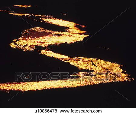 River at Sunset, High Angle View, Pan Focus View Large Photo Image Stock Photo - River at Sunset, High Angle View, Pan Focus. Fotosearch