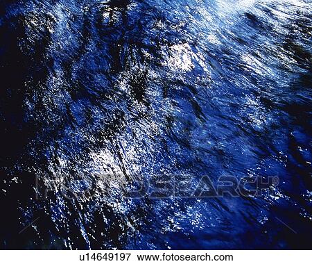 Stock Photo - Water Flow of the River, Close Up. Fotosearch