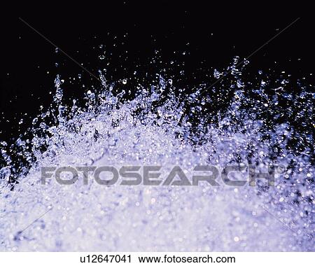 Stock Image - Water Splash, Close Up. Fotosearch