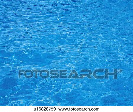Stock Photo - Water Surface of the Pool, Close Up. Fotosearch