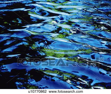 Stock Image - Water Surface of the River, Close Up. Fotosearch