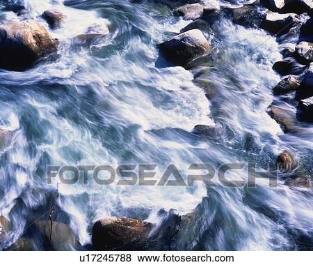 Water Surface of the River, Close Up, Long Exposure View Large Photo Image Stock Photo - Water Surface of the River, Close Up, Long Exposure. Fotosearch