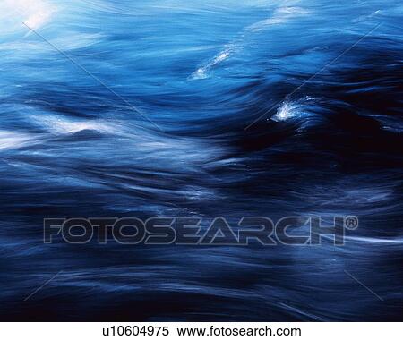 Stock Photography - Water Surface of the River, Close Up, Long Exposure. Fotosearch