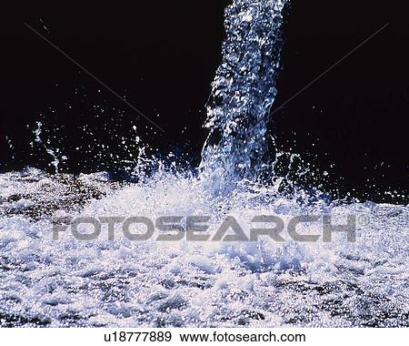 Stock Photo - Waterfall, Close Up. Fotosearch