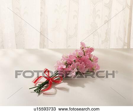 Stock Image - A bunch of flowers, Close Up, High Angle View. Fotosearch