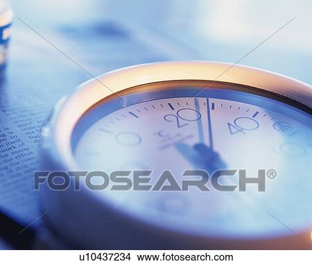 A thermometer, Close Up, High Angle View, Differential Focus View Large Photo Image Picture - A thermometer, Close Up, High Angle View, Differential Focus. Fotosearch