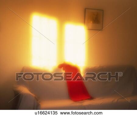 Stock Photography - The sunlight and the sofa, High Angle View, Soft Focus. Fotosearch