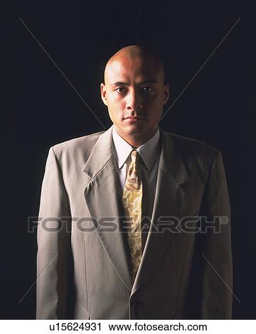 A bald headed businessman, Front View View Large Photo Image Stock Image - A bald headed businessman, Front View. Fotosearch