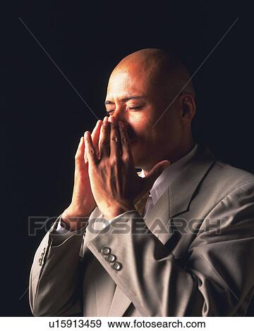 A bald headed businessman sneezing, Side View View Large Photo Image Stock Photo - A bald headed businessman sneezing, Side View. Fotosearch