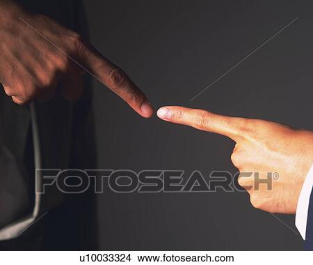 Fingers pointing, Close Up View Large Photo Image Picture - Fingers pointing, Close Up. Fotosearch