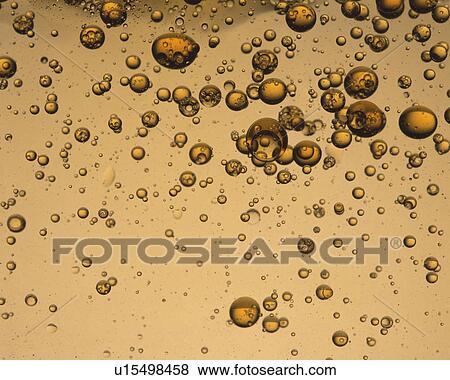 Stock Photo -  a Lot of Brown-tones Bubbles of an Oil. Fotosearch