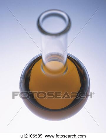 Brown Oil in a Round Flask, High Angle View, Differntial Focus View Large Photo Image Stock Photo - Brown Oil in a Round Flask, High Angle View, Differntial Focus. Fotosearch