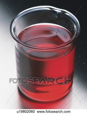 Red Oil in a Beaker, Standing on a Silvern Surface, High Angle View View Large Photo Image Stock Image - Red Oil in a Beaker, Standing on a Silvern Surface, High Angle View. Fotosearch