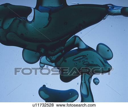 Two Blue-toned Oils Mingling, Front View View Large Photo Image Stock Photo - Two Blue-toned Oils Mingling, Front View. Fotosearch