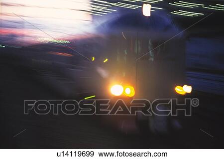 Stock Photo - Express Train With Sleeping Berths. Fotosearch