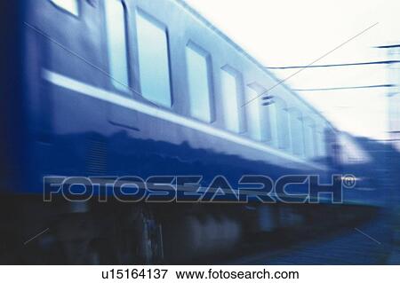 Stock Photo - Express Train With Sleeping Berths. Fotosearch