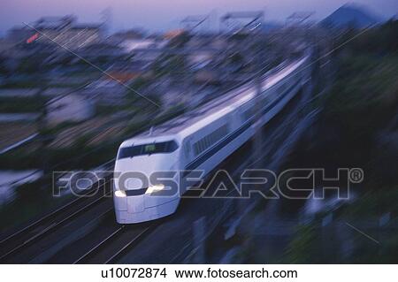 Shinkansen Bullet Train View Large Photo Image Picture - Shinkansen Bullet Train. Fotosearch