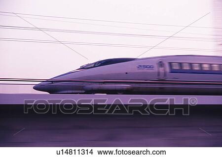 Picture - Shinkansen Bullet Train. Fotosearch