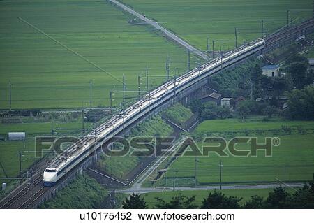 Shinkansen Bullet Train View Large Photo Image Stock Image - Shinkansen Bullet Train. Fotosearch