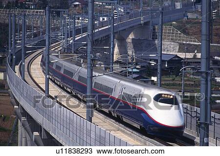 Shinkansen Bullet Train View Large Photo Image Stock Image - Shinkansen Bullet Train. Fotosearch