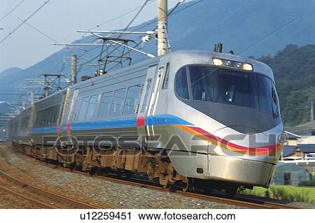 Stock Image - Shinkansen Bullet Train. Fotosearch