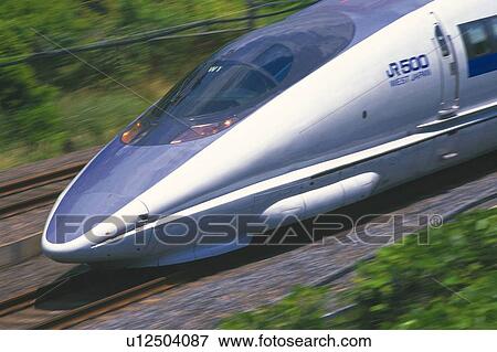 Shinkansen Bullet Train View Large Photo Image Stock Photo - Shinkansen Bullet Train. Fotosearch