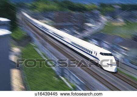 Shinkansen Bullet Train View Large Photo Image Stock Photography - Shinkansen Bullet Train. Fotosearch