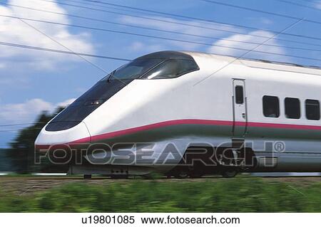 Shinkansen Bullet Train View Large Photo Image Stock Photography - Shinkansen Bullet Train. Fotosearch