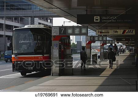 Stock Image - Bus Terminal. Fotosearch