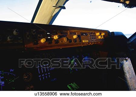 Cockpit View Large Photo Image Stock Photograph - Cockpit. Fotosearch