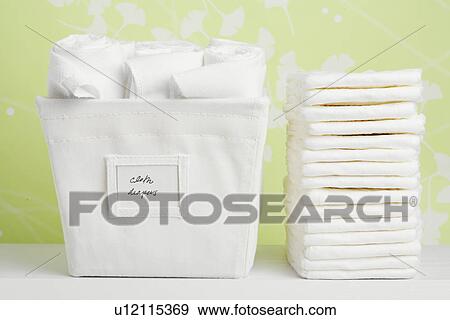 Stock Photo - Cloth diapers. Fotosearch