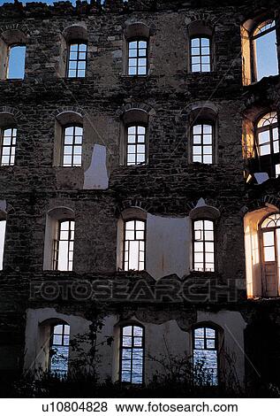 Stock Photo - Building Exterior, Edifice, Complex, Building Structure, Abandoned. Fotosearch