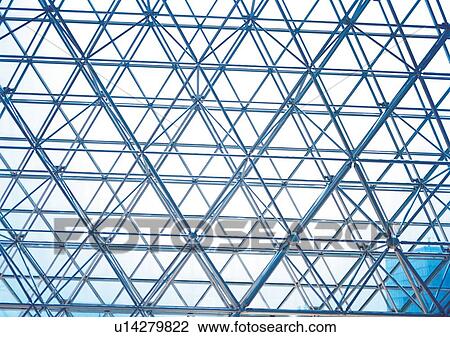 Stock Image - Day, Exterior, Frame Work, Glass. Fotosearch