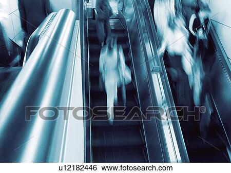 Stock Photograph - Blurred, Casual Clothing, Concourse, Day. Fotosearch
