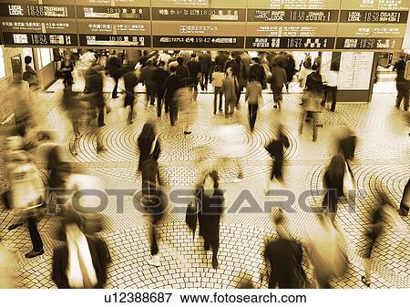 Blurred, Commuter, Concourse, Floor, Formal Clothing View Large Photo Image Stock Photo - Blurred, Commuter, Concourse, Floor, Formal Clothing. Fotosearch