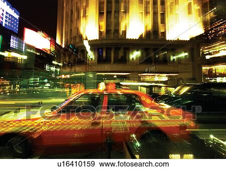 Building, Car, City, Dark, Glow Sign View Large Photo Image Stock Photo - Building, Car, City, Dark, Glow Sign. Fotosearch