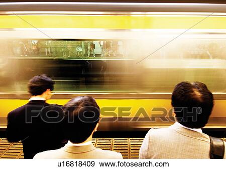 Formal Clothing, Day, Part Of, Railroad Car, Subway Platform, Subway Station View Large Photo Image Stock Photo - Formal Clothing, Day, Part Of, Railroad Car, Subway Platform, Subway Station. Fotosearch