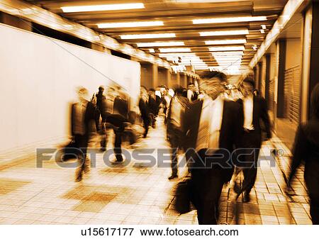 Stock Photo - Walking, Formal Clothing, Blurred. Fotosearch