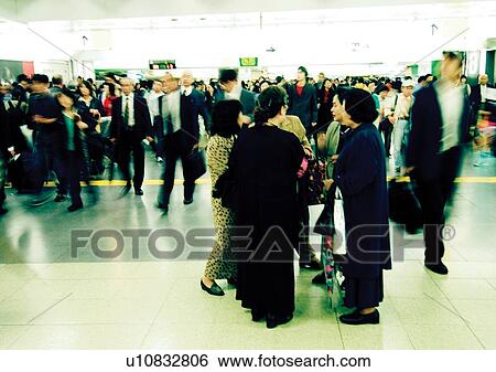 Stock Photograph - Walking, Formal Clothing, Blurred. Fotosearch