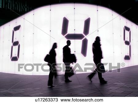 Stock Image - Walking, Silhouette. Fotosearch