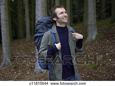 Mid Adult Man Hiking View Large Photo Image Picture - Mid Adult Man Hiking. Fotosearch